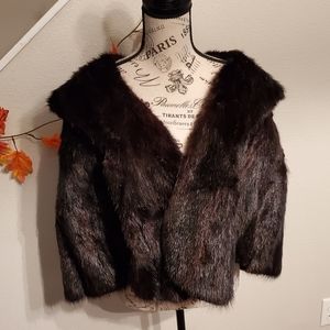 Vintage Real Mink Fur Stole